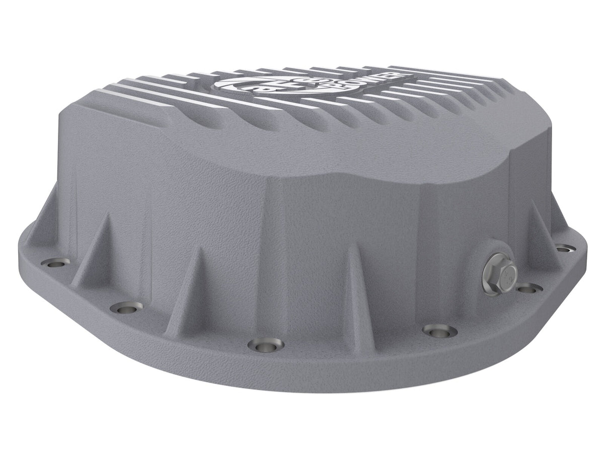 Street Series Rear Differential Cover Raw w/ Machined Fins Ford F-250/F-350/Excursion 86-26 V8 Turbo Diesel (10.25/10.50-12)