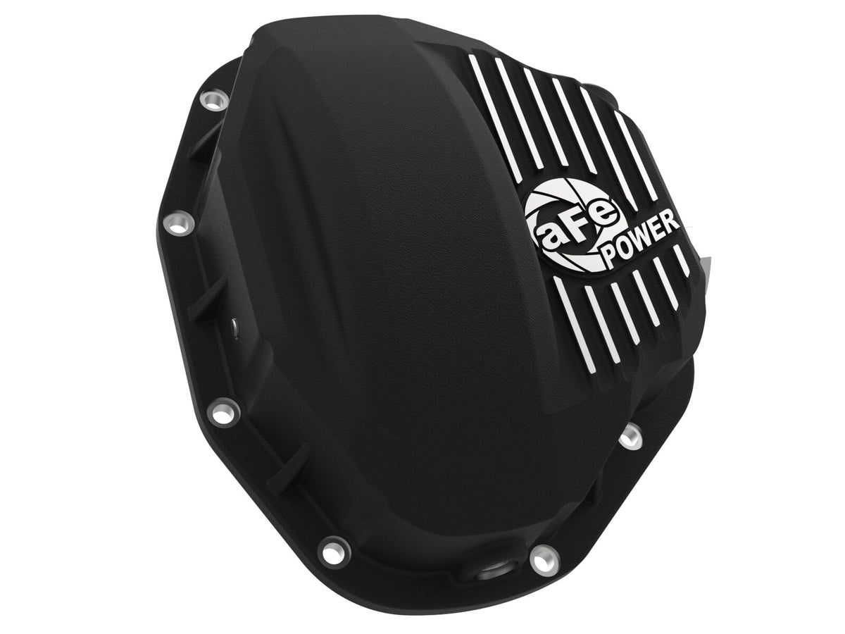 Pro Series Rear Differential Cover Black w/ Machined Fins Dodge Diesel Trucks 94-02/Ford Diesel Trucks 99-07