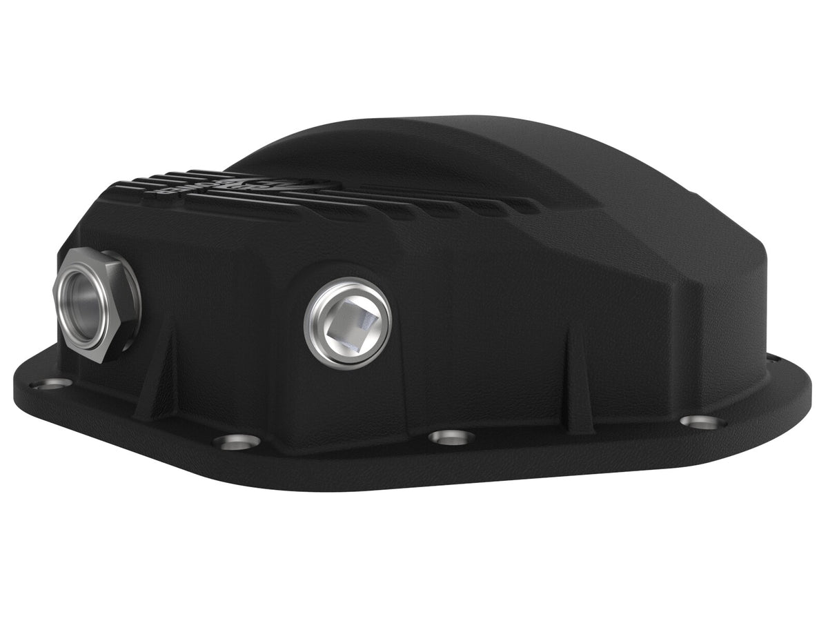 Pro Series Rear Differential Cover Black w/ Machined Fins Dodge Diesel Trucks 94-02/Ford Diesel Trucks 99-07