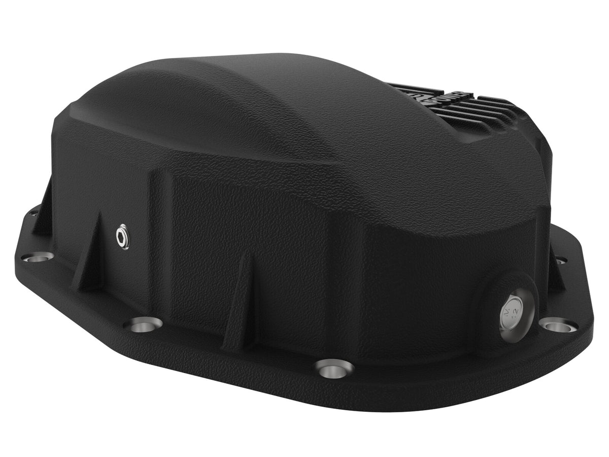Pro Series Rear Differential Cover Black w/ Machined Fins Dodge Diesel Trucks 94-02/Ford Diesel Trucks 99-07