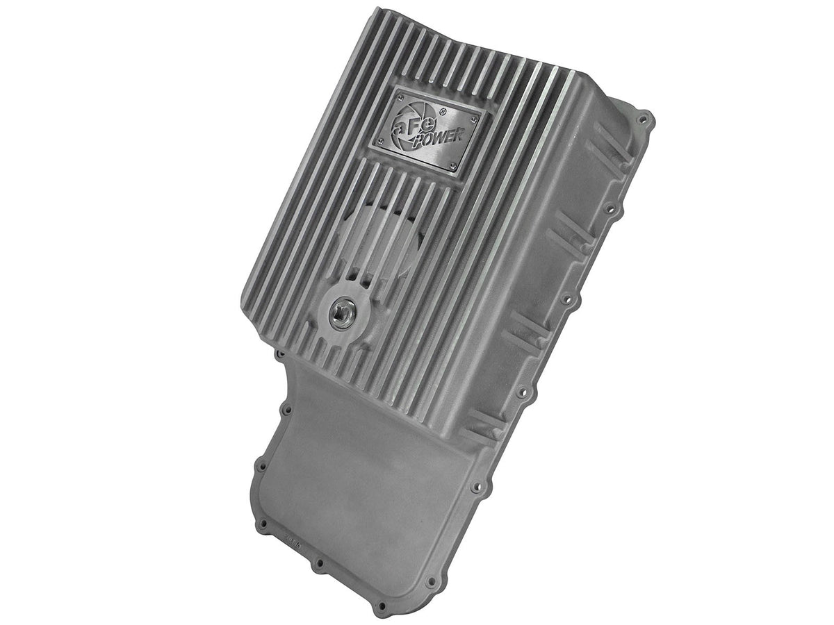 Street Series Transmission Pan Raw w/ Machined Fins Ford Super Duty Trucks 11-21 (6R140 Transmission)