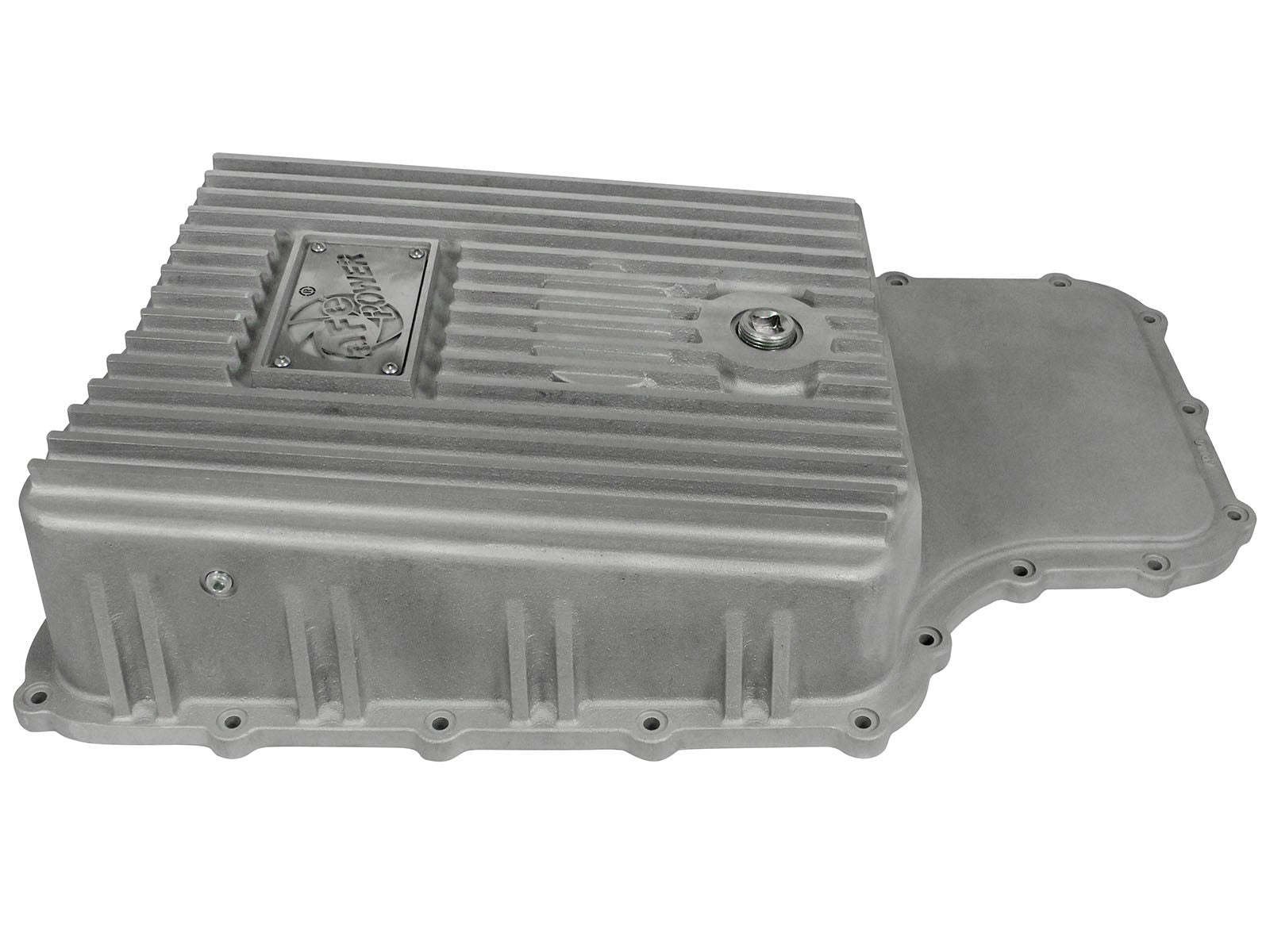 Street Series Transmission Pan Raw w/ Machined Fins Ford Super Duty Trucks 11-21 (6R140 Transmission)