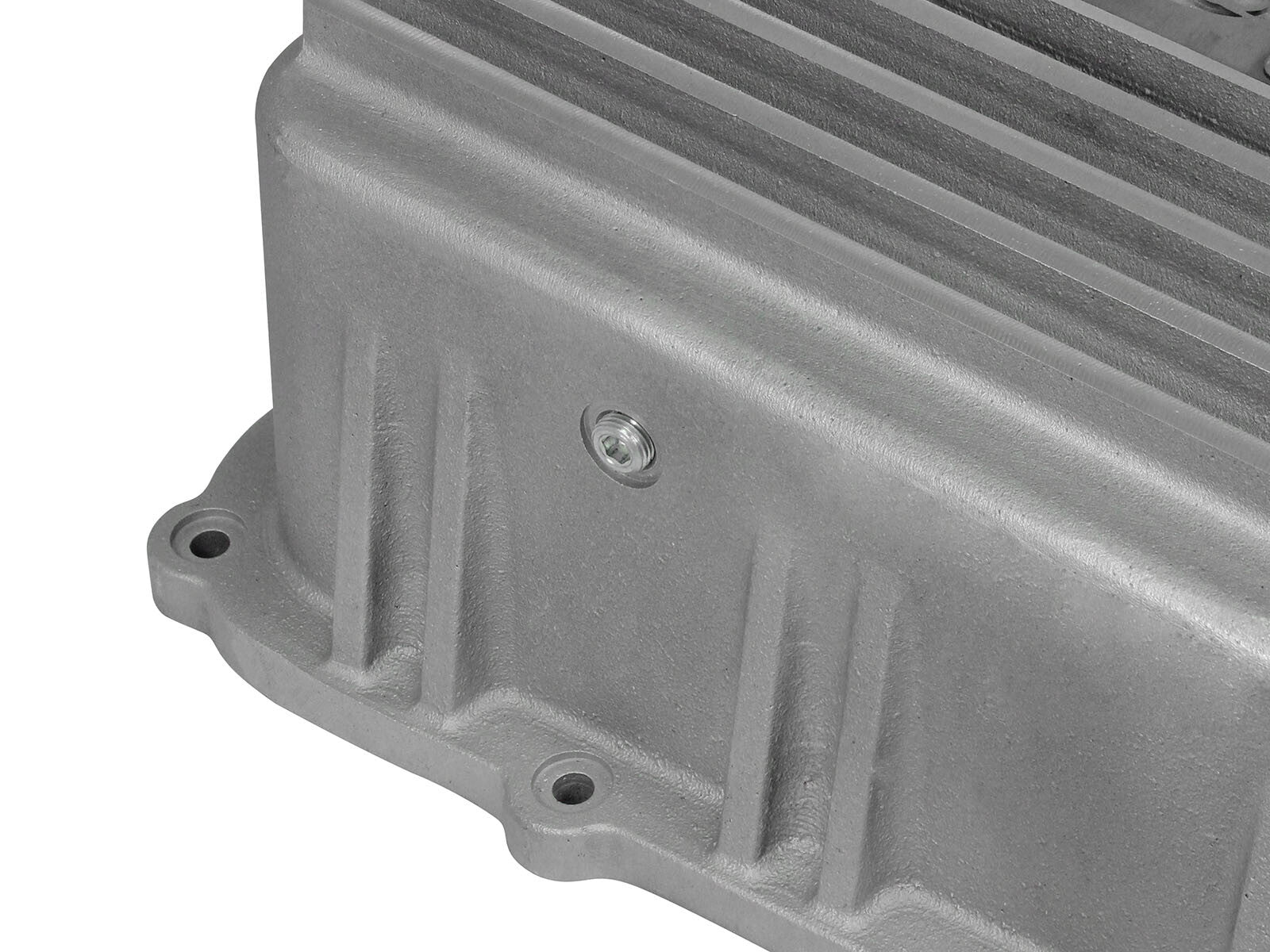 Street Series Transmission Pan Raw w/ Machined Fins Ford Super Duty Trucks 11-21 (6R140 Transmission)