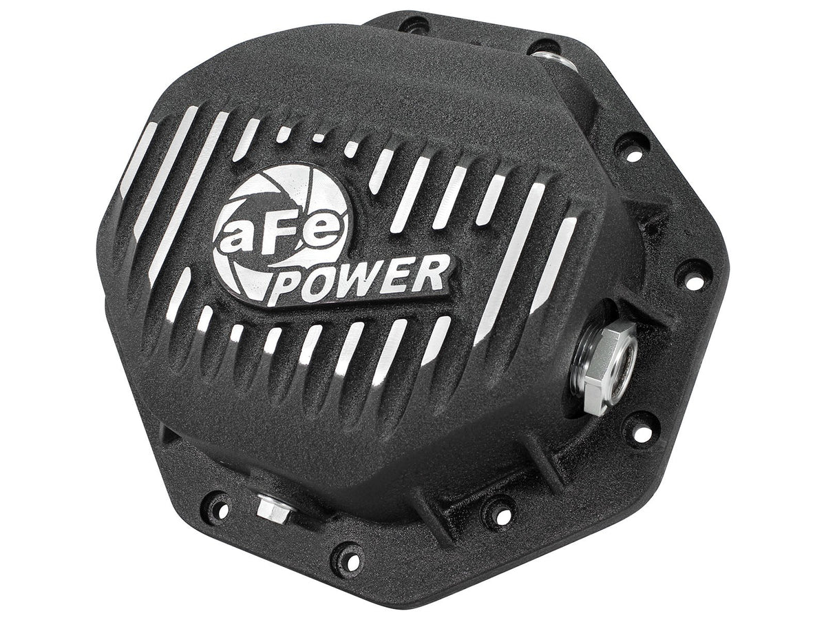 Pro Series Rear Differential Cover Black w/ Machined Fins Dodge 1500 94-18/Ram EcoDiesel 14-22 (Corporate 9.25-12)