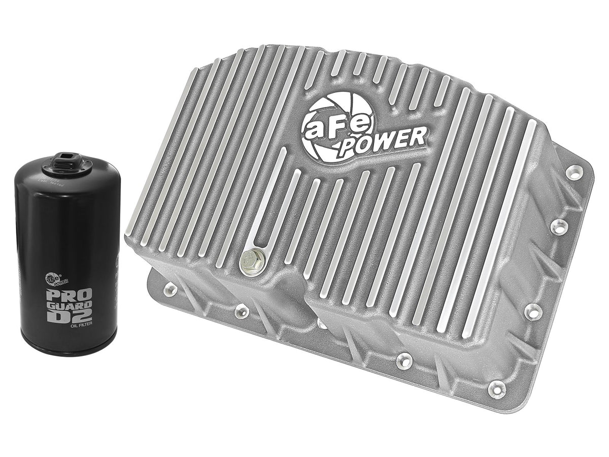Street Series Engine Oil Pan Raw w/ Machined Fins Ford Diesel Trucks 11-26 V8-6.7L Turbo Diesel
