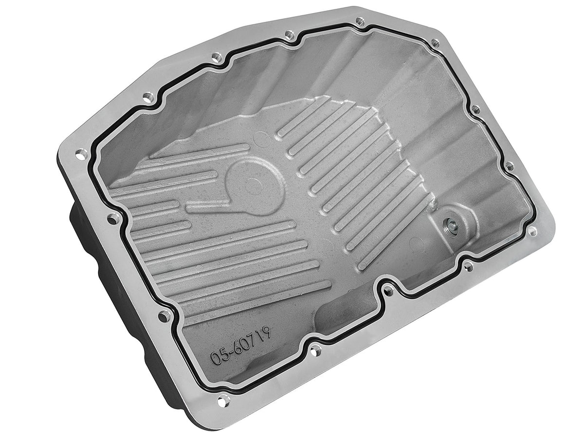 Pro Series Engine Oil Pan Black w/ Machined Fins Ford Diesel Trucks 11-26 V8-6.7L Turbo Diesel