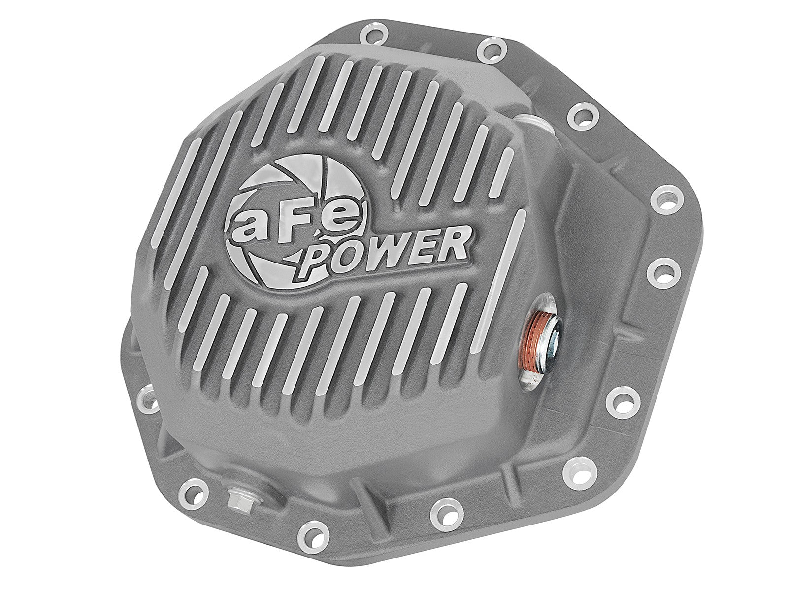 Street Series Rear Differential Cover Raw w/ Machined Fins Ford Diesel Trucks 17-23 V8-6.7L Turbo Diesel (Dana M275-14)