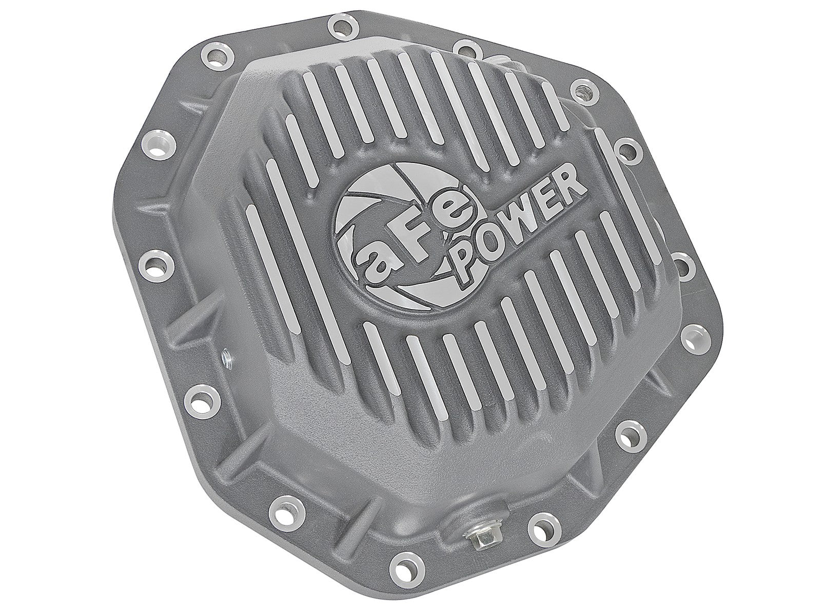 Street Series Rear Differential Cover Raw w/ Machined Fins Ford Diesel Trucks 17-23 V8-6.7L Turbo Diesel (Dana M275-14)