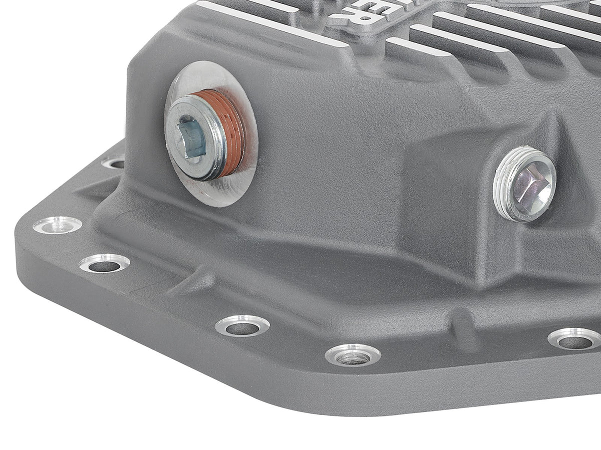 Street Series Rear Differential Cover Raw w/ Machined Fins Ford Diesel Trucks 17-23 V8-6.7L Turbo Diesel (Dana M275-14)