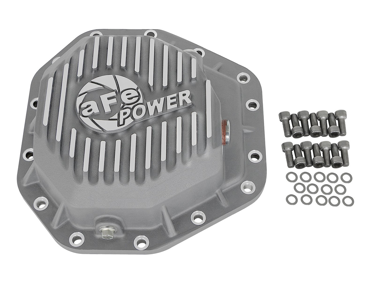 Street Series Rear Differential Cover Raw w/ Machined Fins Ford Diesel Trucks 17-23 V8-6.7L Turbo Diesel (Dana M275-14)