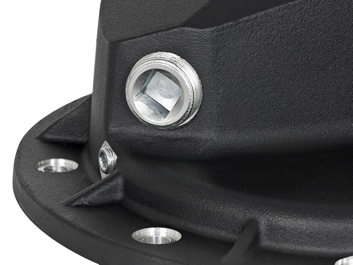 Pro Series Rear Differential Cover Black w/ Machined Fins Nissan Titan Xd 16-19 V8-5.0L Turbo Diesel (Aam 9.5-14)