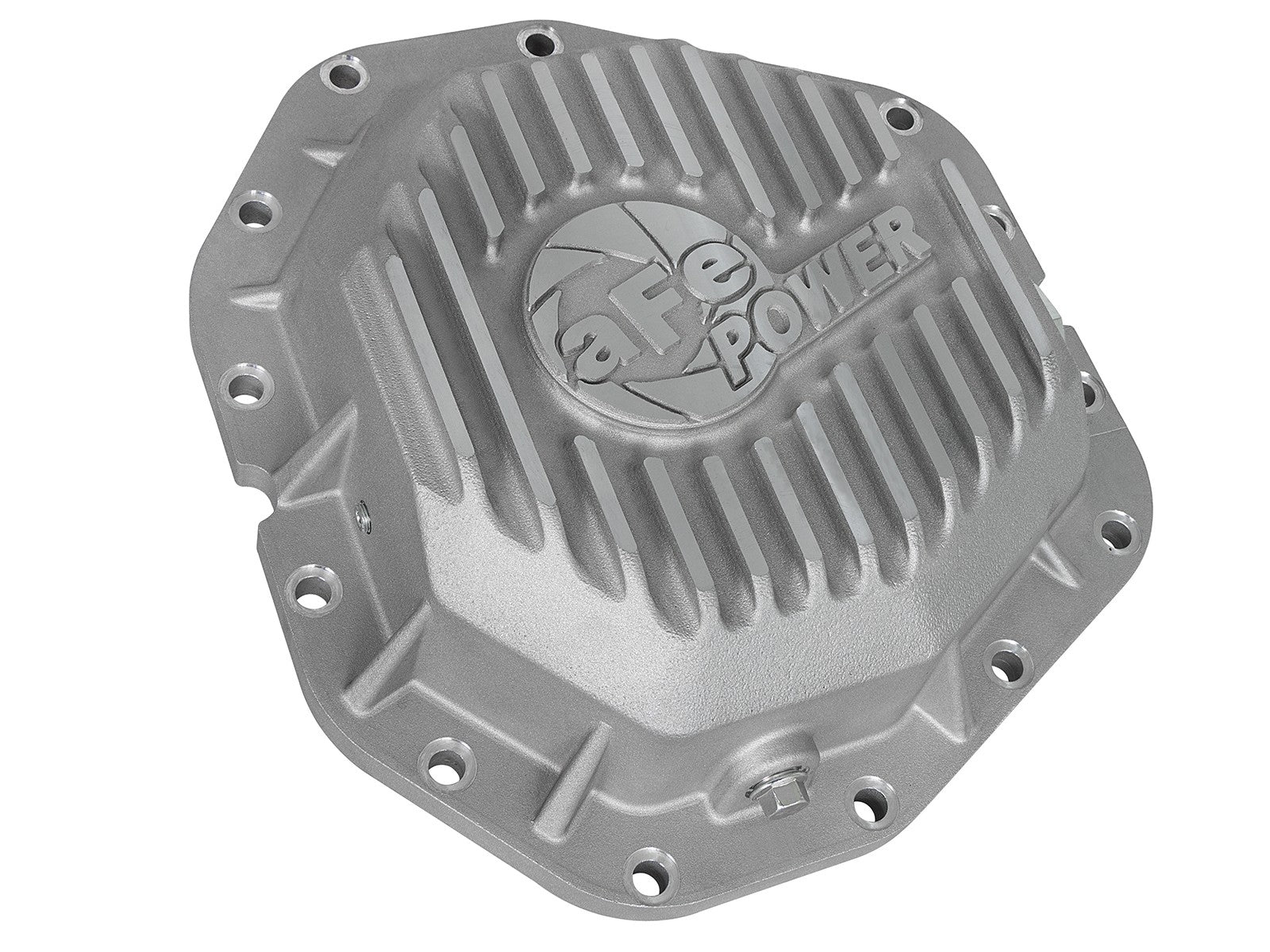Street Series Rear Differential Cover Raw w/ Machined Fins Ford Diesel Trucks 17-23 V8-6.7L Turbo Diesel (Dana M300-14)