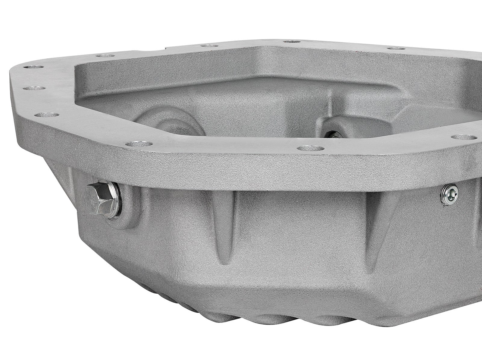 Street Series Rear Differential Cover Raw w/ Machined Fins Ford Diesel Trucks 17-23 V8-6.7L Turbo Diesel (Dana M300-14)