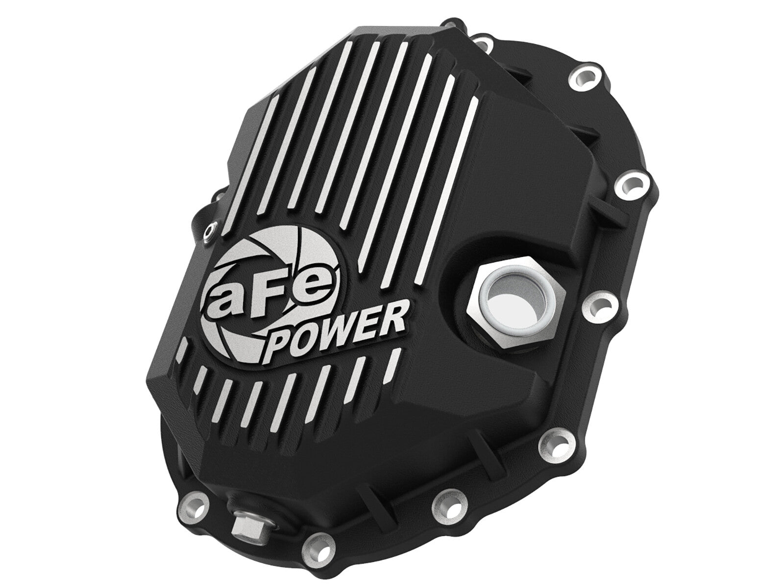 Pro Series Front Differential Cover Black w/ Machined Fins GM 2500/3500 11-20 V8-6.0L/6.6L (Aam 9.25)