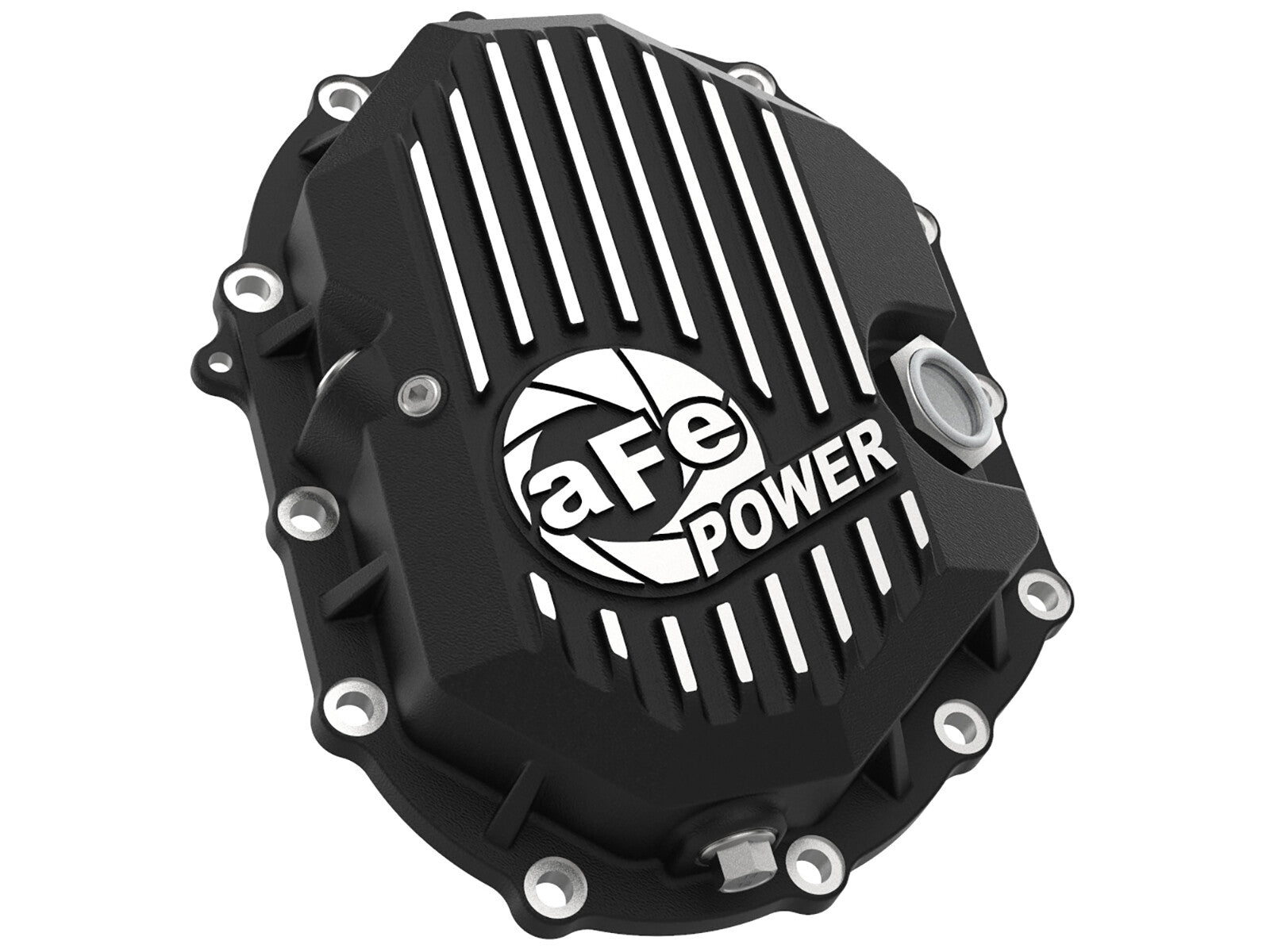Pro Series Front Differential Cover Black w/ Machined Fins GM 2500/3500 11-20 V8-6.0L/6.6L (Aam 9.25)
