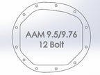Street Series Aam 9.5/9.76 Rear Differential Cover Raw w/ Machined Fins GM Silverado/Sierra 1500 14-23 (Aam 9.5/9.76)
