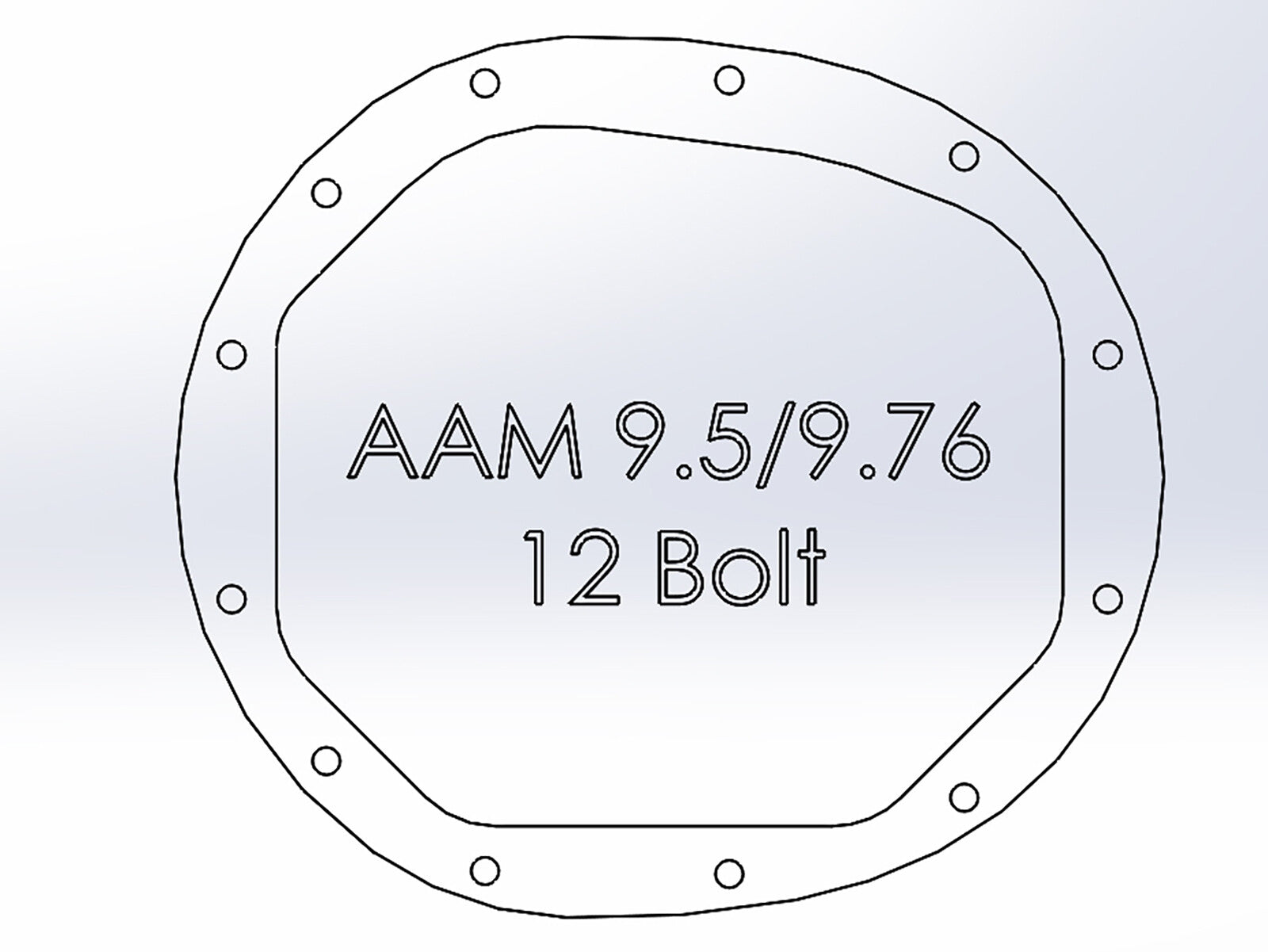 Pro Series Aam 9.5/9.76 Rear Differential Cover Black w/ Machined Fins GM Silverado/Sierra 1500 14-23 (Aam 9.5/9.76)