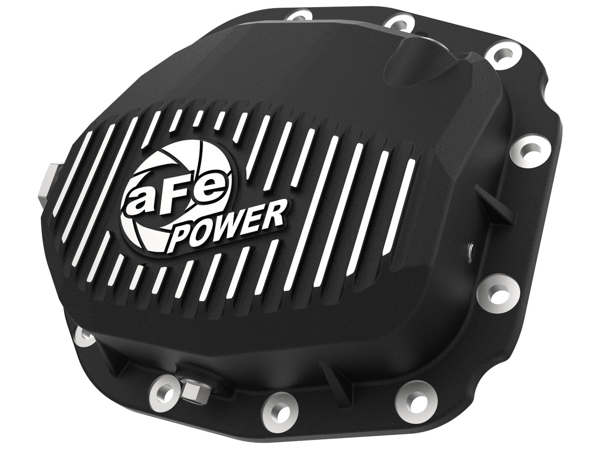 Pro Series Rear Differential Cover Black w/ Machined Fins Ford F-150 15-23 (Super 8.8-12)