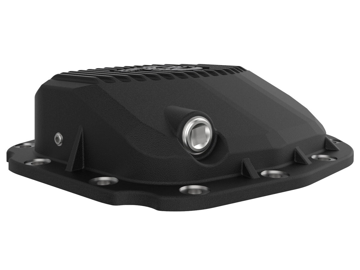 Pro Series Rear Differential Cover Black w/ Machined Fins Ford F-150 15-23 (Super 8.8-12)