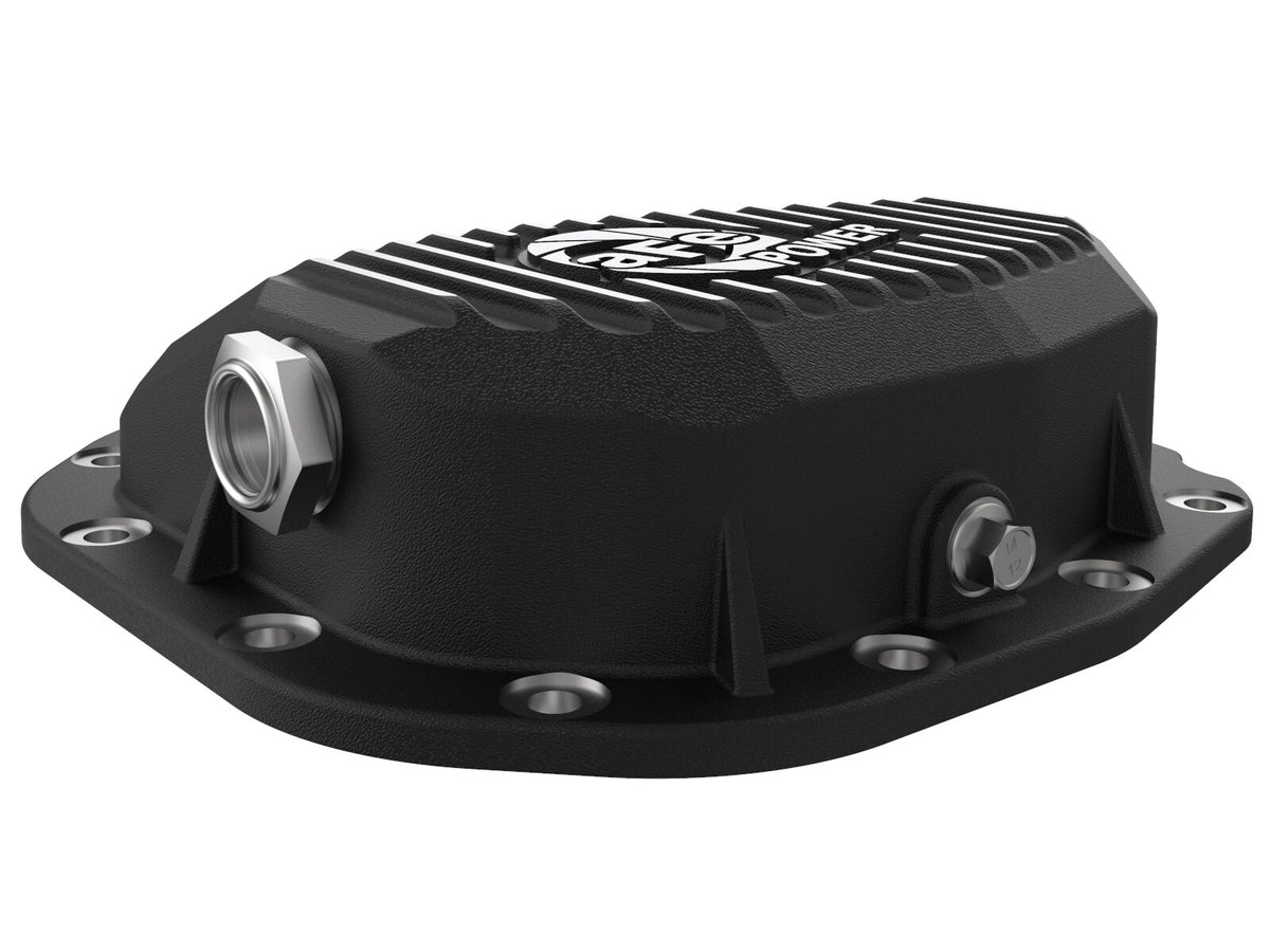 Pro Series Rear Differential Cover Black w/ Machined Fins Ford F-150 15-23 (Super 8.8-12)