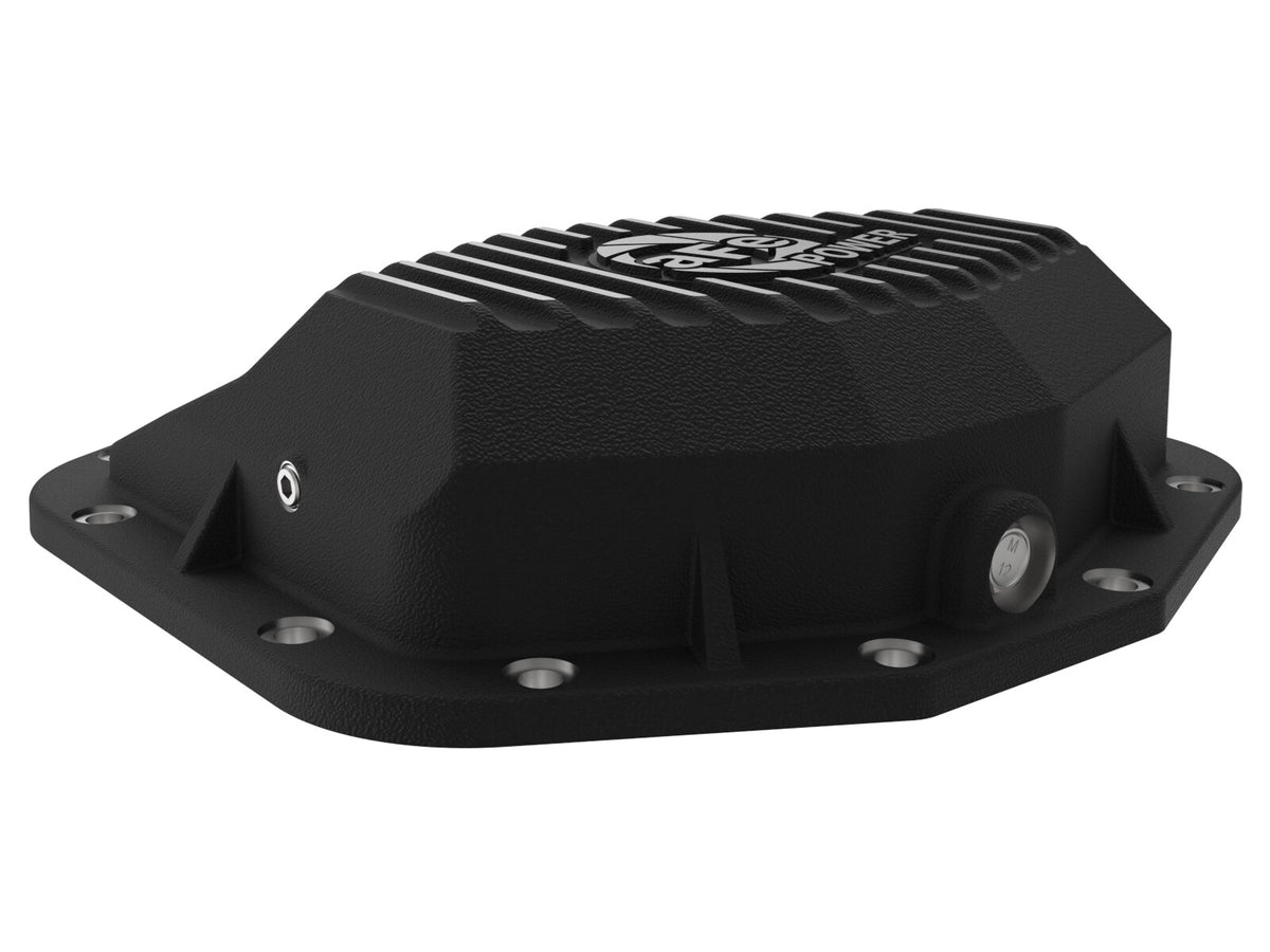 Pro Series Rear Differential Cover Black w/ Machined Fins Ram 1500 Trx 21-24/1500 Rho 25-26