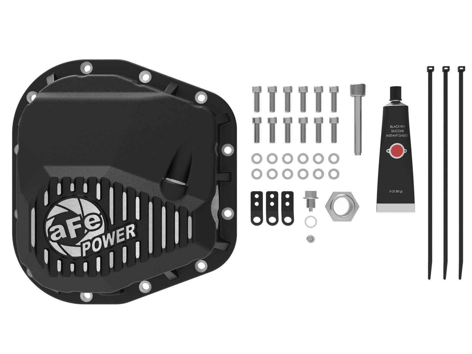 Pro Series 9.75 Rear Differential Cover Black w/ Machined Fins Ford F-150/Raptor 97-23 (9.75-12)