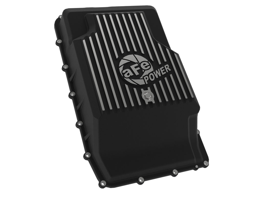 Pro Series Transmission Pan Black w/ Machined Fins Ford Trucks/SUVs 17-25 (10R60/10R80)