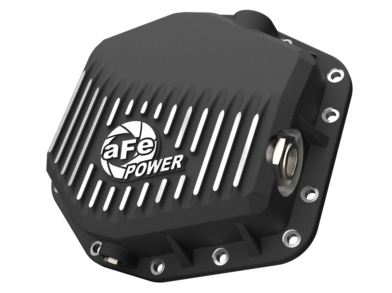 Pro Series Rear Differential Cover Black w/ Machined Fins Ford Bronco Raptor 22-26 V6-3.0L Twin Turbo