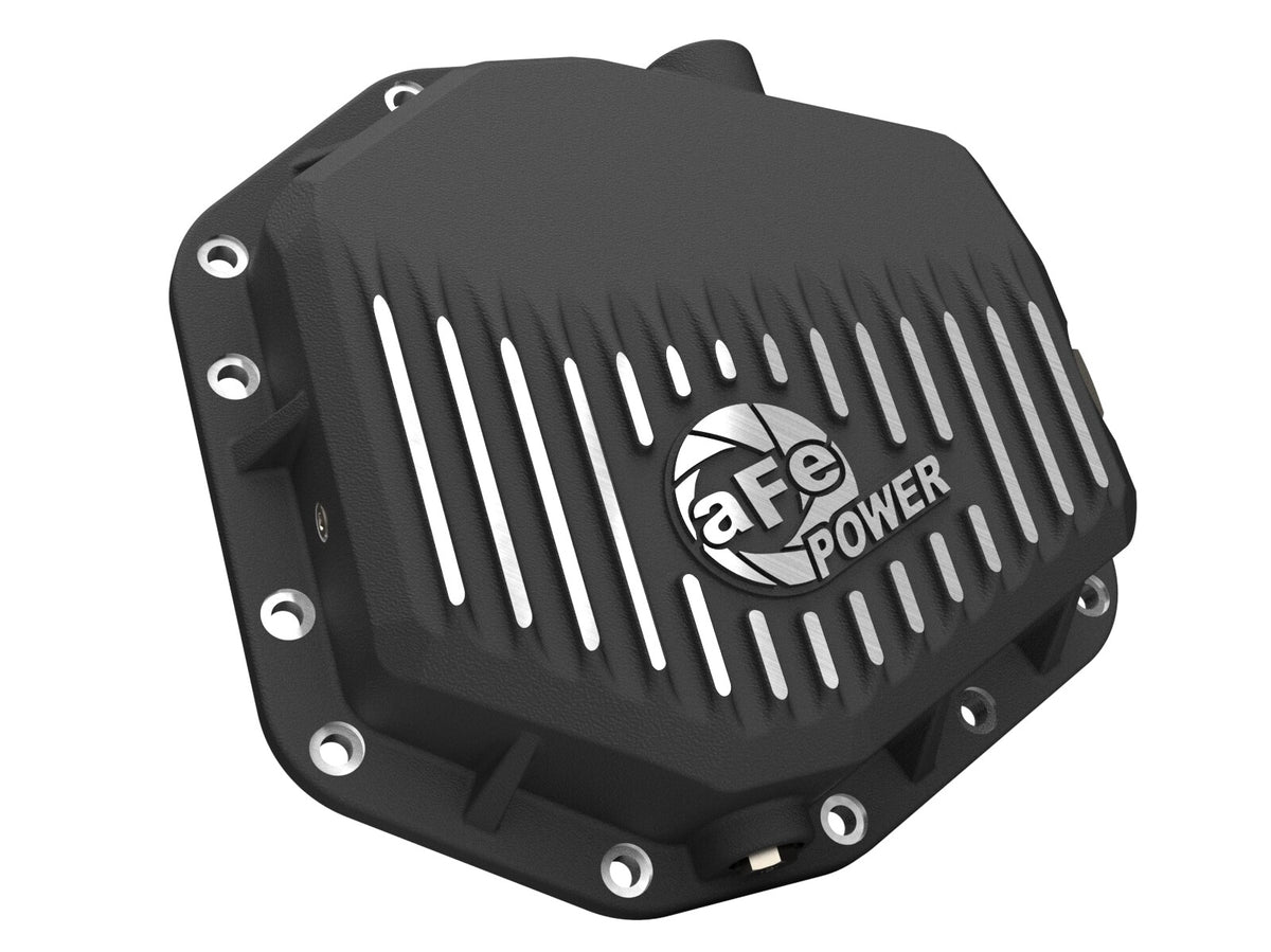 Pro Series Rear Differential Cover Black w/ Machined Fins Ford Bronco Raptor 22-26 V6-3.0L Twin Turbo