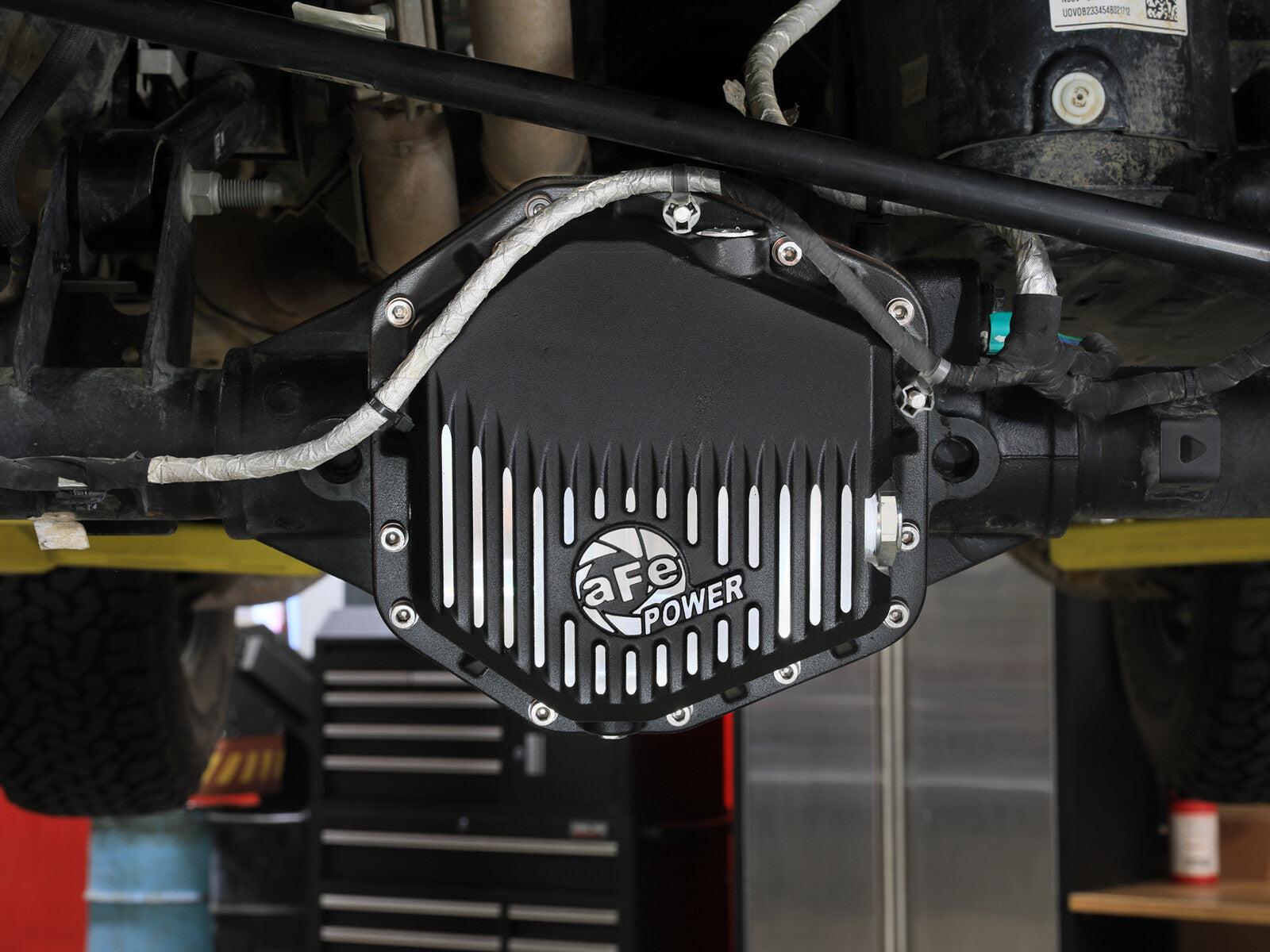 Pro Series Rear Differential Cover Black w/ Machined Fins Ford Bronco Raptor 22-26 V6-3.0L Twin Turbo