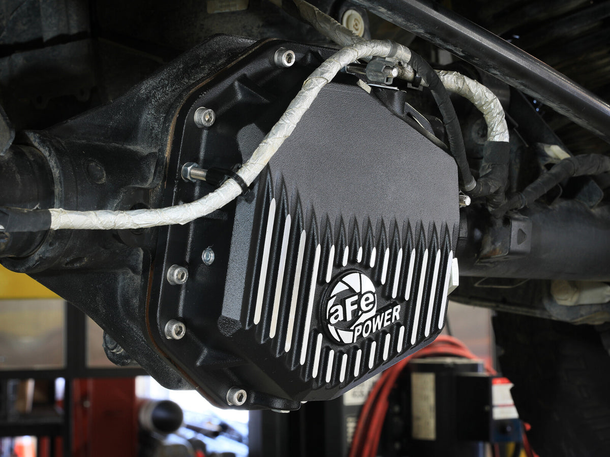Pro Series Rear Differential Cover Black w/ Machined Fins Ford Bronco Raptor 22-26 V6-3.0L Twin Turbo