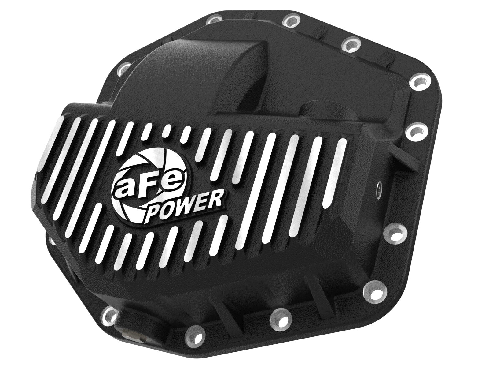 Pro Series Front Differential Cover Black w/ Machined Fins Ford F-250/350 23-26