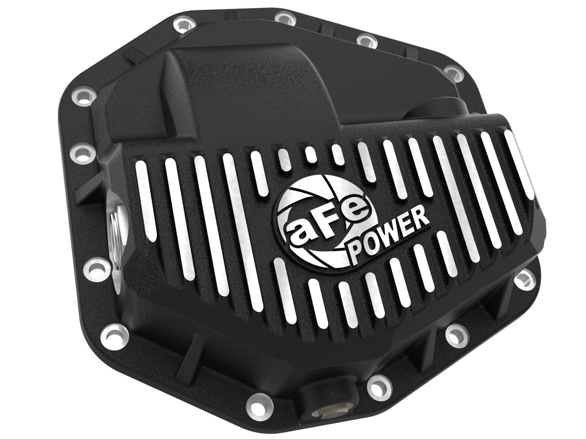 Pro Series Front Differential Cover Black w/ Machined Fins Ford F-250/350 23-26