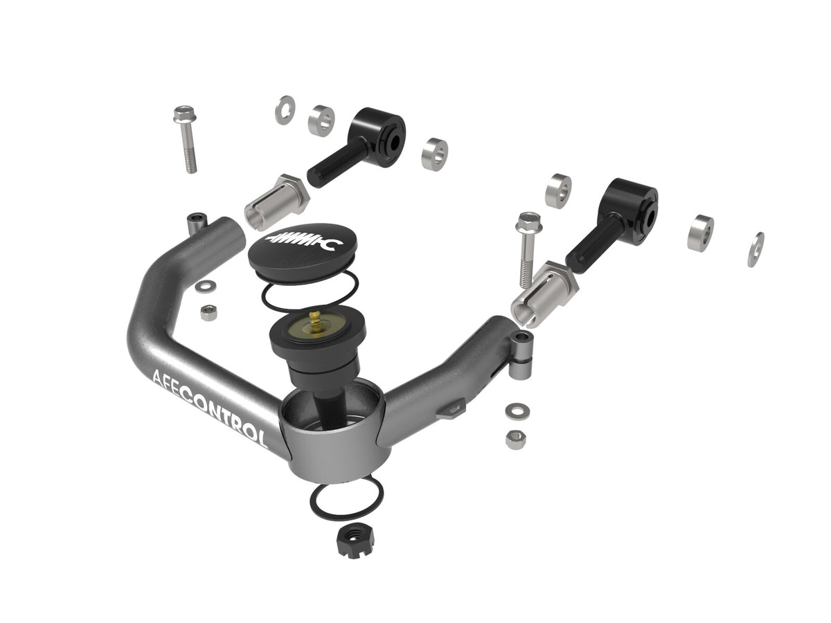 aFe Control Tubular Ball Joint Upper Control Arm Kit Gray Toyota Tacoma 05-23 L4-2.7L/V6-3.5/4.0L