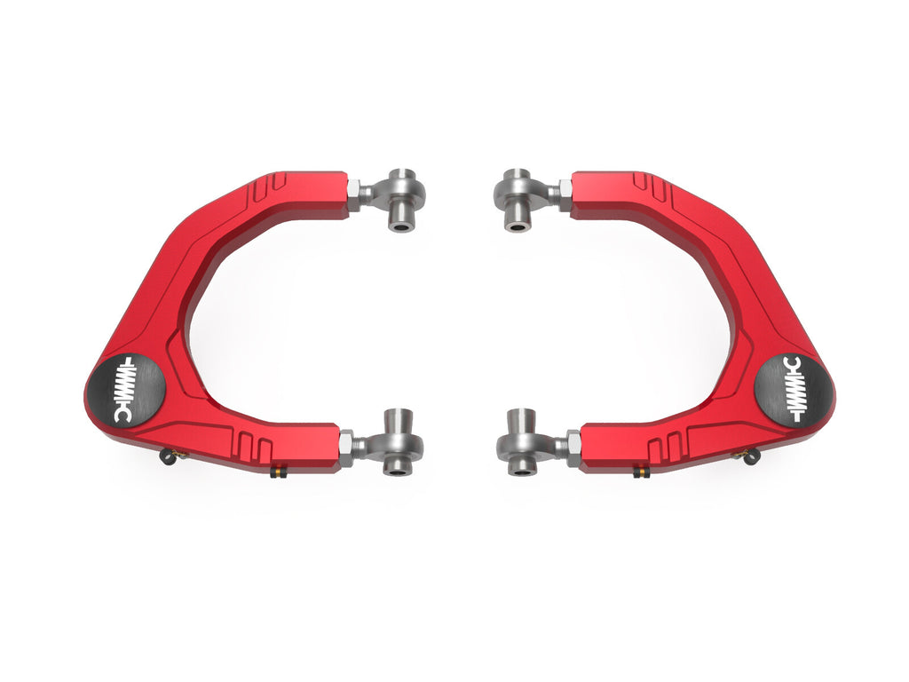 aFe Control Billet Uniball Upper Control Arm Kit Red Toyota Tundra 22-26 V6-3.4L Twin Turbo