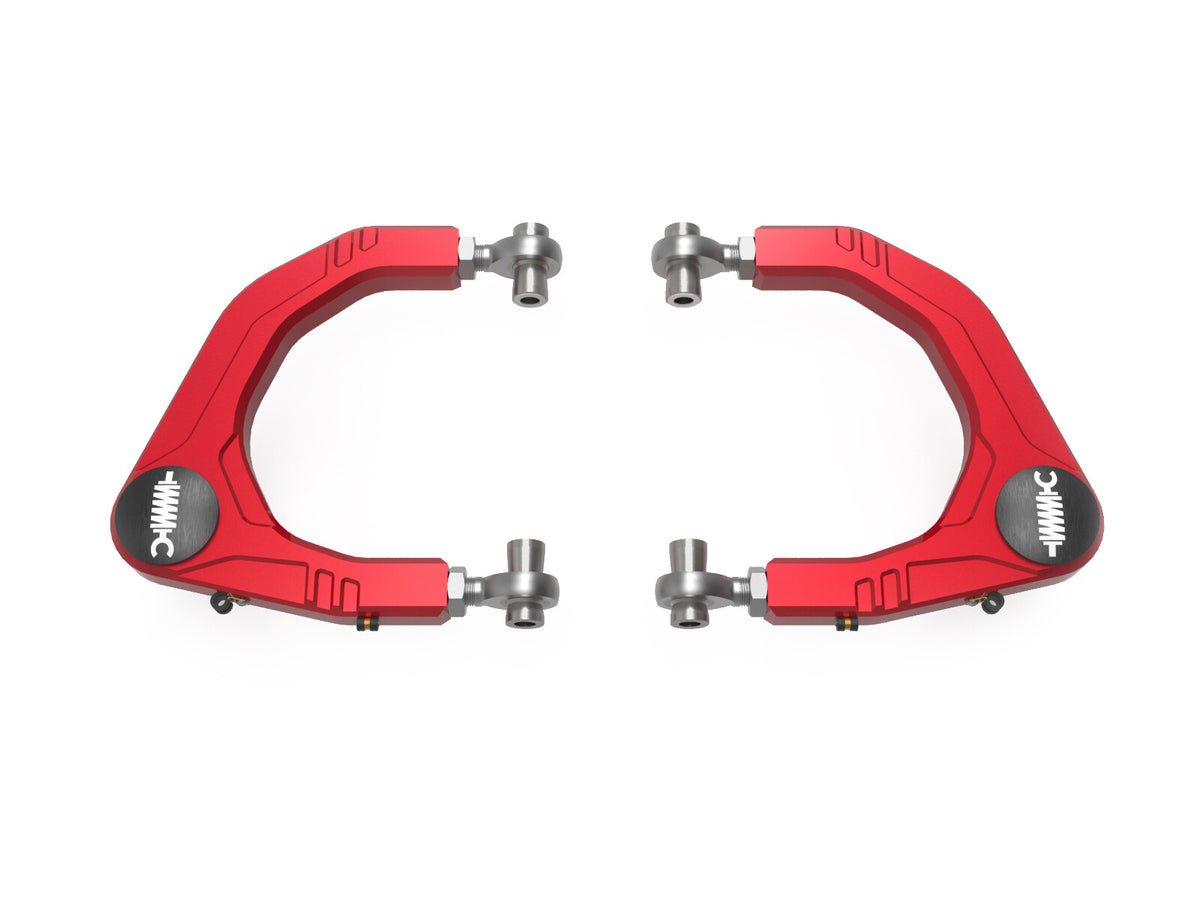aFe Control Billet Uniball Upper Control Arm Kit Red Toyota Tundra 22-26 V6-3.4L Twin Turbo