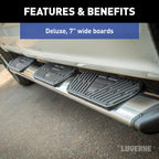 LUVERNE Regal 7 Stainless 88" Side Steps, 2022-2025 Ford F-150 Lightning
