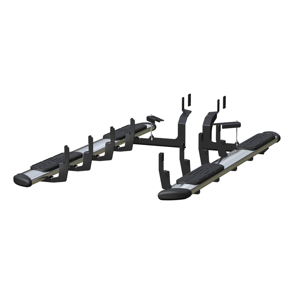 LUVERNE Regal 7 Polished Stainless 93" Oval W2W Steps, 2020-2026 Chevy/GMC Silverado/Sierra 2500HD/3500HD