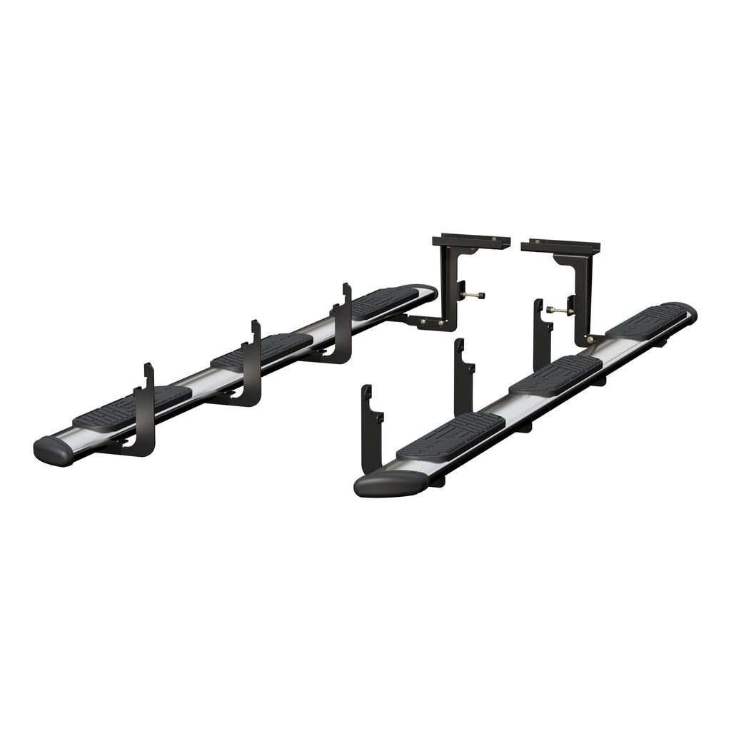 LUVERNE Regal 7 Polished Stainless 125" Oval W2W Steps, 2017-2026 Ford F-250/F-350/F-450 Super Duty