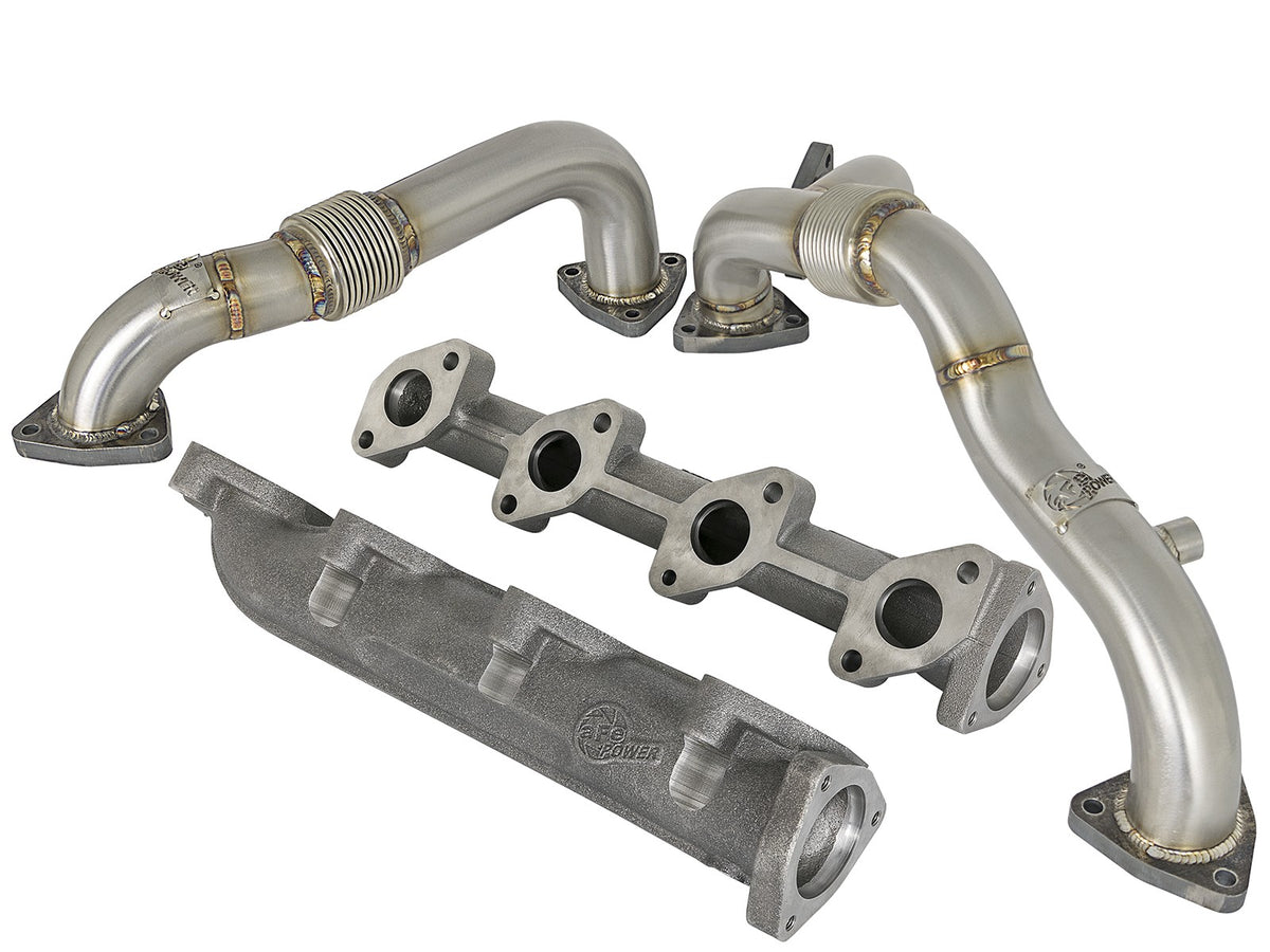 Twisted Steel Exhaust Header Ford Diesel Trucks 08-10 V8-6.4L Turbo Diesel