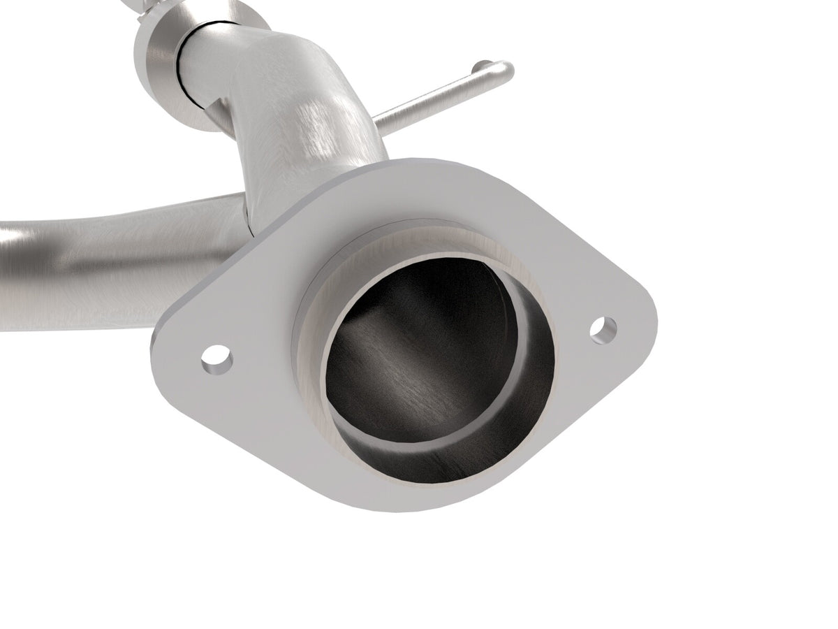 Twisted Steel Y-Pipe 2 to 3 Inch 409 Stainless Steel w/ Cat Toyota Tacoma 05-15 V6-4.0L