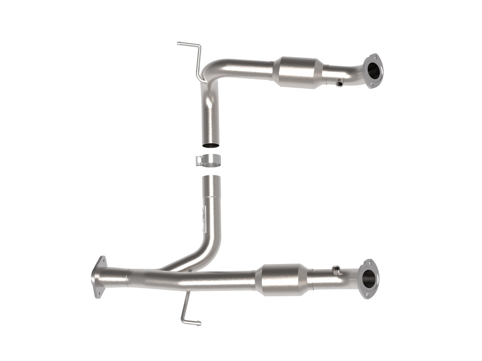 Twisted Steel Y-Pipe 2 to 3 Inch 409 Stainless Steel w/ Cat Toyota Tacoma 05-15 V6-4.0L