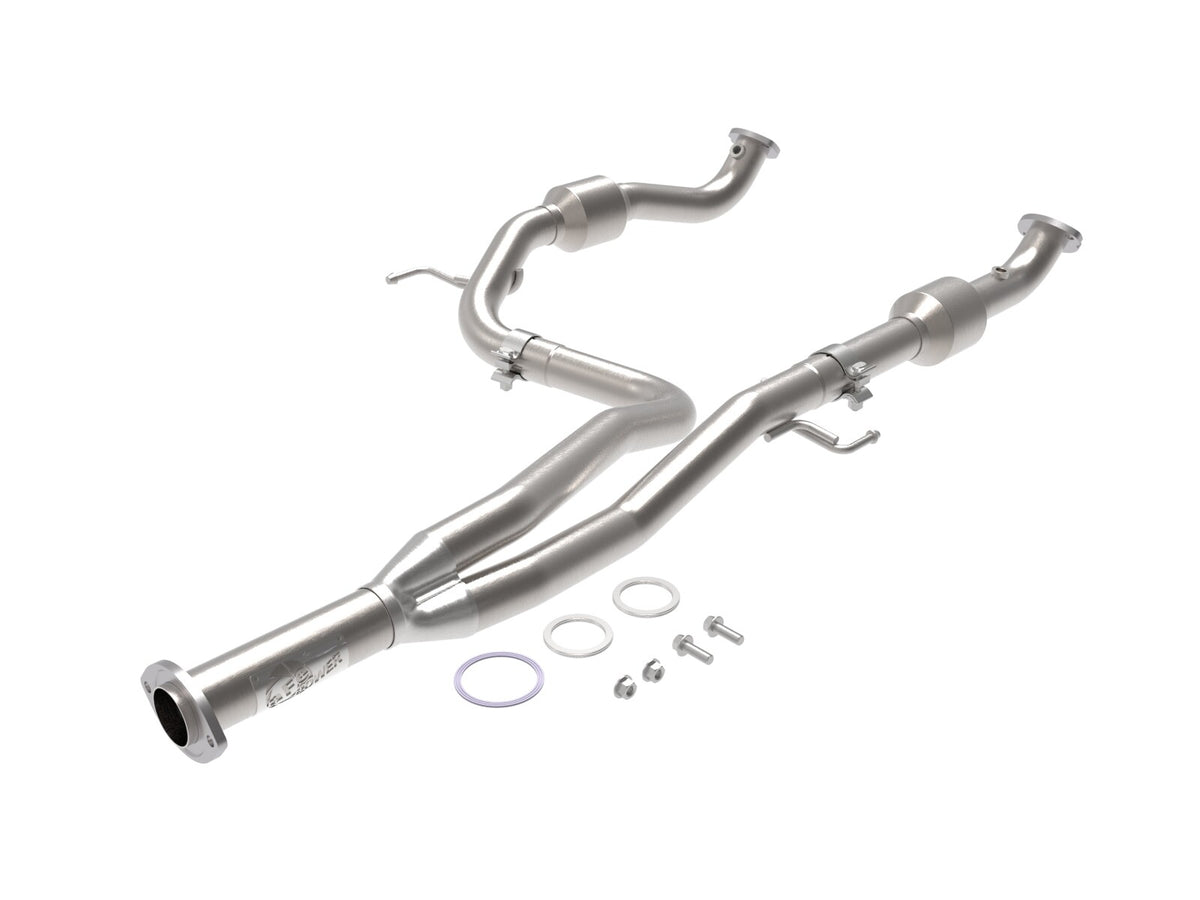Twisted Steel Y-Pipe 2-1/2 Inch 409 Stainless Steel w/ Cat Toyota Tacoma 16-19 V6-3.5L (2WD)
