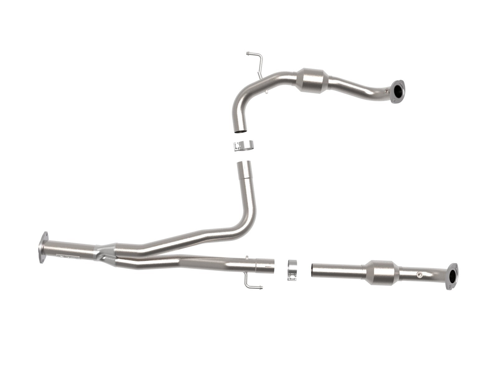 Twisted Steel Y-Pipe 2-1/2 Inch 409 Stainless Steel w/ Cat Toyota Tacoma 16-19 V6-3.5L (2WD)