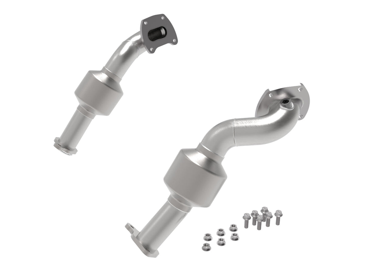 Twisted Steel Downpipe 2-1/2 to 2-1/4 Inch 409 Stainless Steel w/ Cat Toyota Tacoma 16-19 V6-3.5L