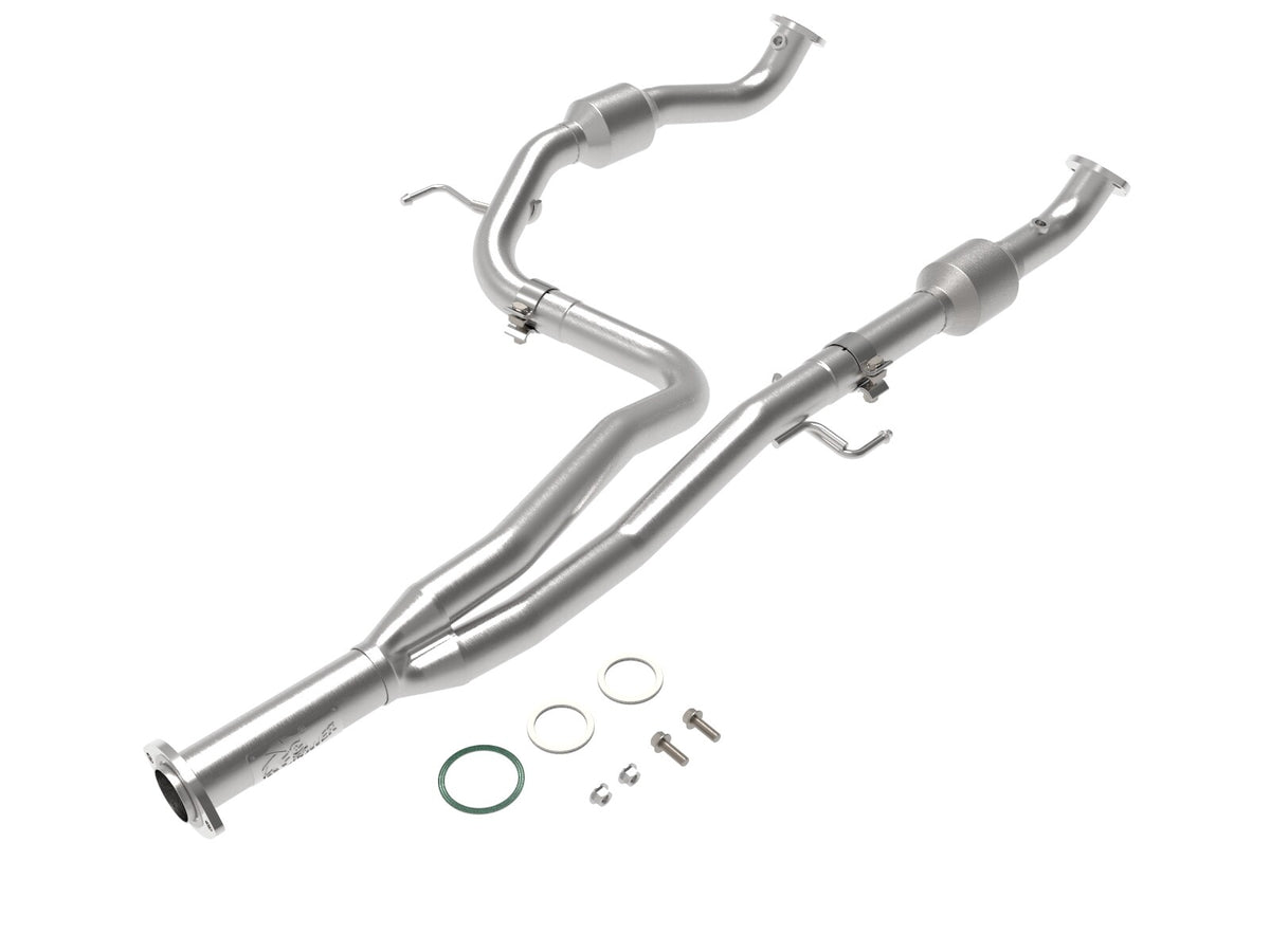 Twisted Steel Y-Pipe 2-1/4 to 2-1/2 Inch 409 Stainless Steel w/ Cat Toyota Tacoma 16-19 V6-3.5L (4WD)