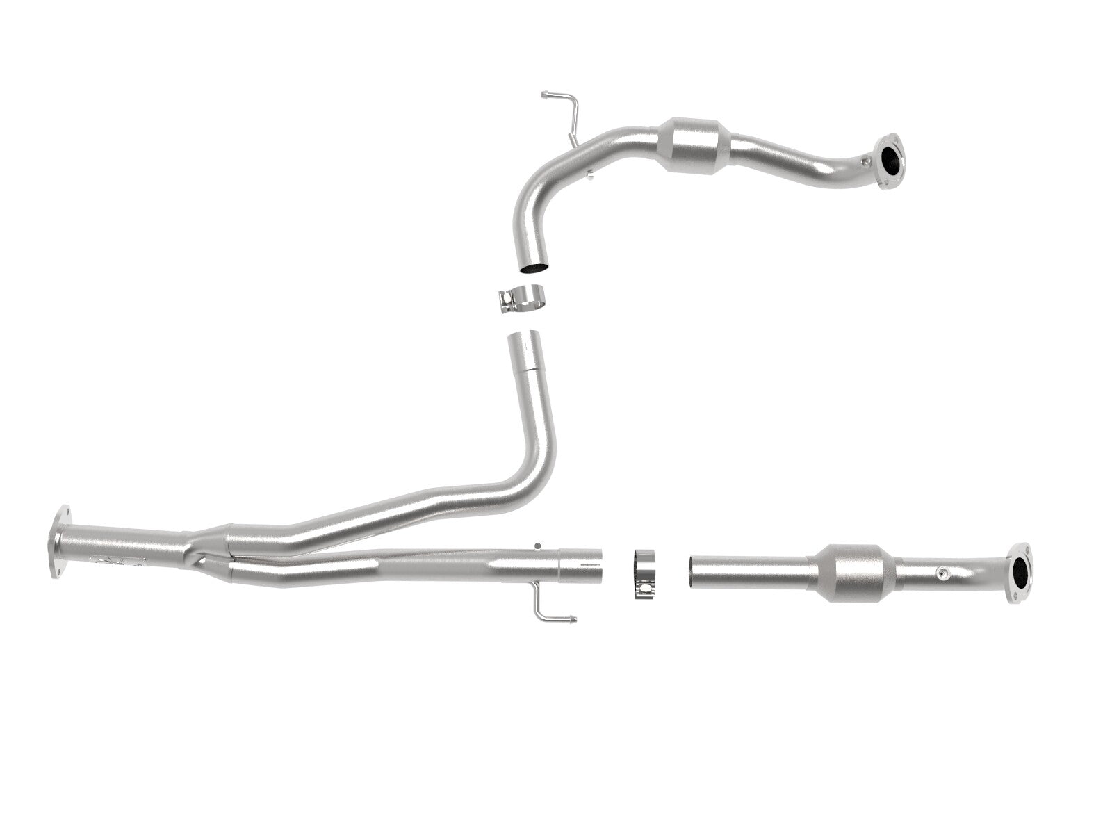 Twisted Steel Y-Pipe 2-1/4 to 2-1/2 Inch 409 Stainless Steel w/ Cat Toyota Tacoma 16-19 V6-3.5L (4WD)