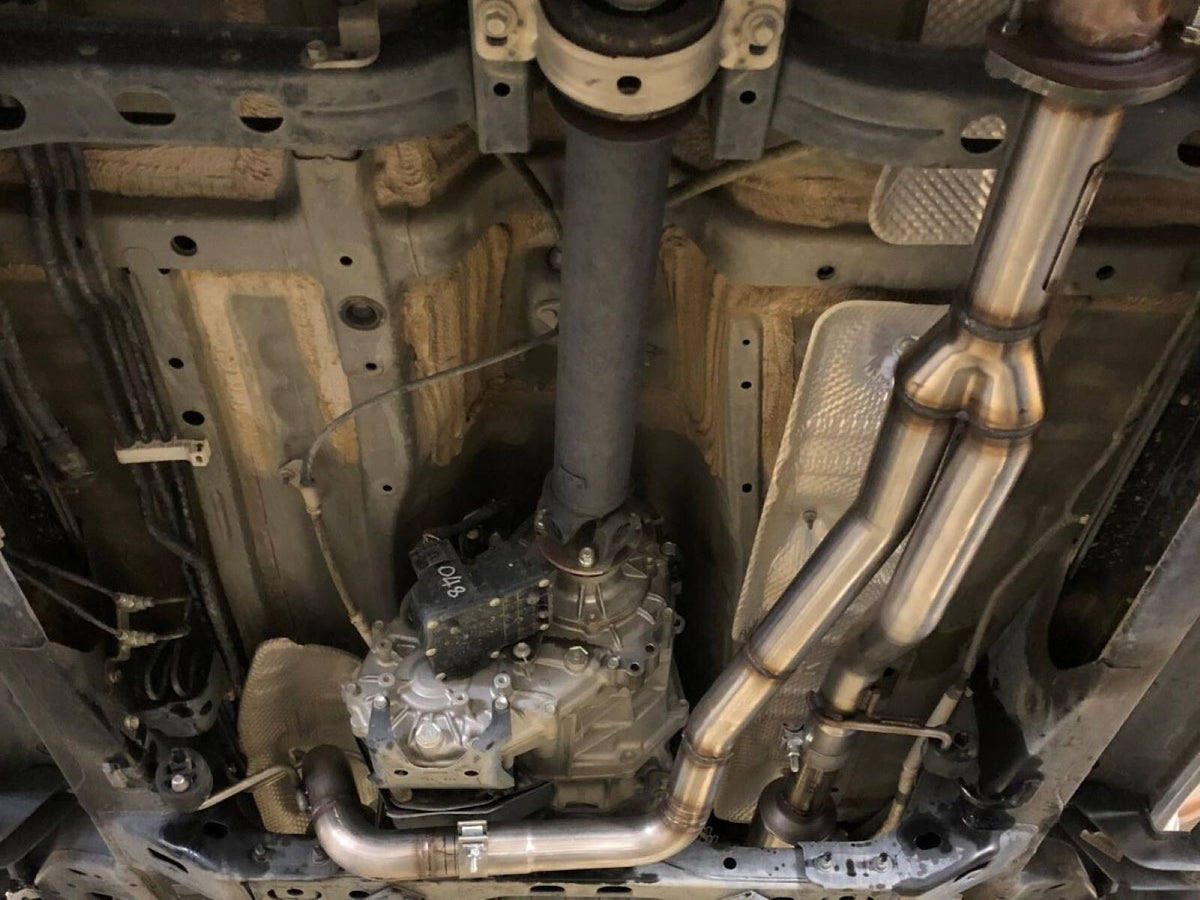 Twisted Steel Y-Pipe 2-1/4 to 2-1/2 Inch 409 Stainless Steel w/ Cat Toyota Tacoma 16-19 V6-3.5L (4WD)
