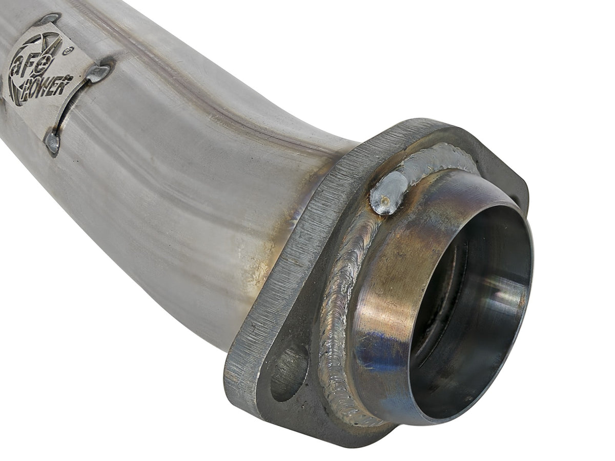 Twisted Steel 2-1/2 Inch 409 Stainless Steel Loop-Delete Downpipe Jeep Wrangler (Jl) 18-26/Gladiator (Jt) 20-26 V6-3.6L