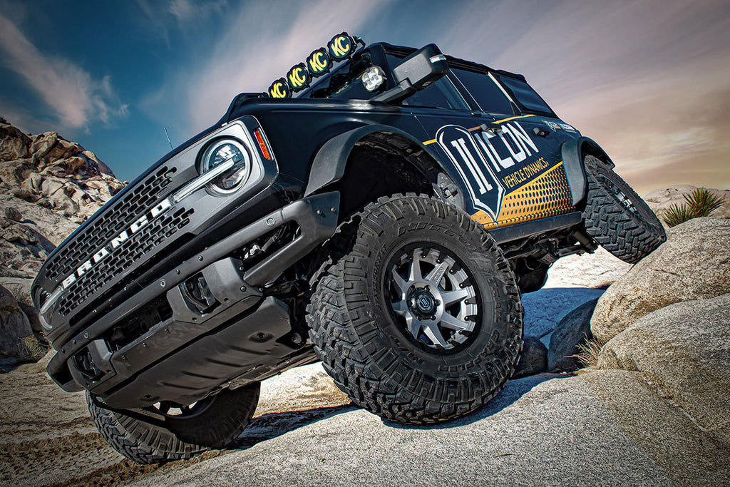 2021-2023 Ford Bronco Rear 1.25-3 Inch Lift V.S. 2.5 Series Coilover Kit Remote Reservoir W/ CDEV Icon Vehicle Dynamics
